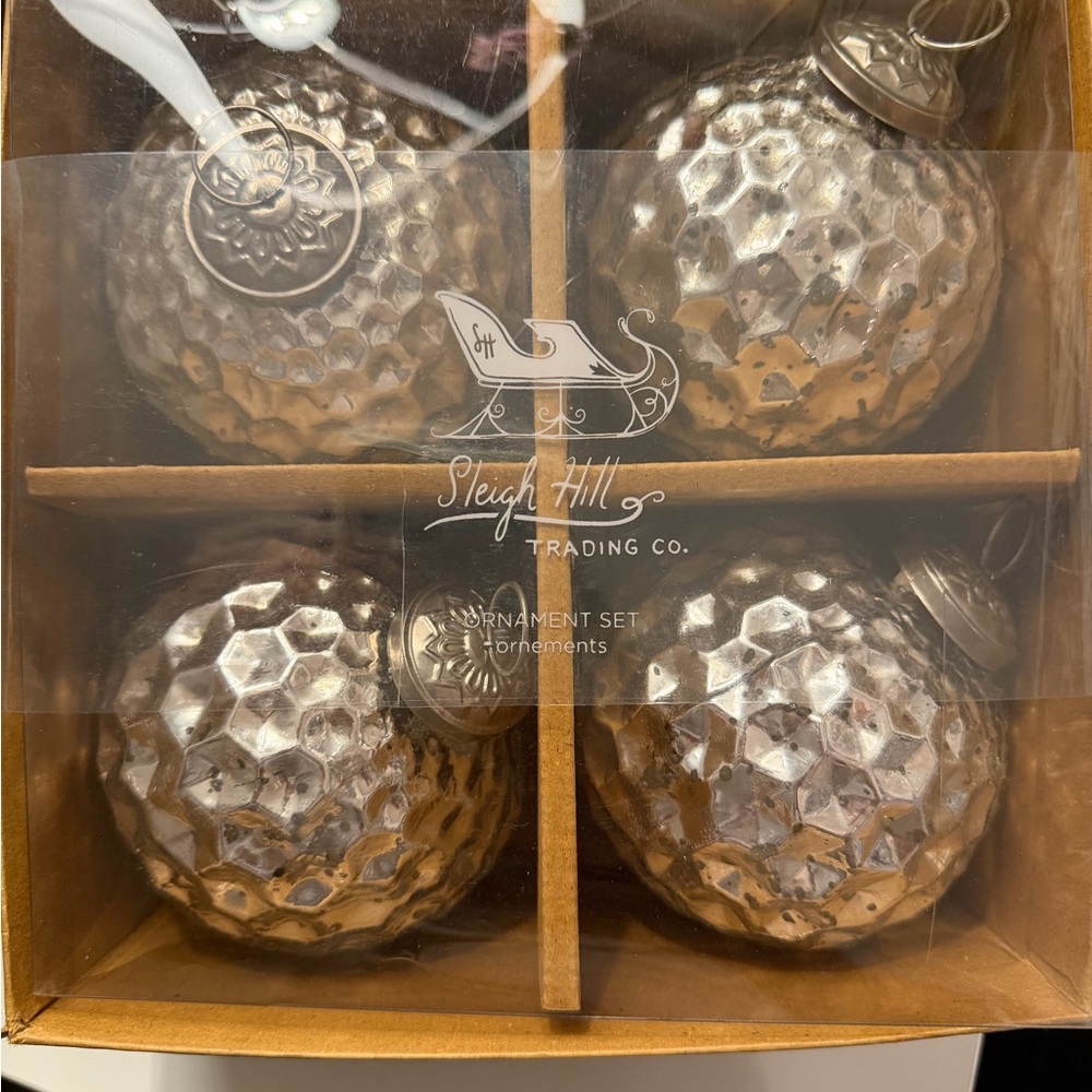 Silver Ornament Set